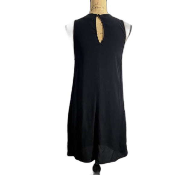 Minkpink Sleeveless Shift Dress Solid Black LBD Basic Lightweight Size Medium - Picture 2 of 4